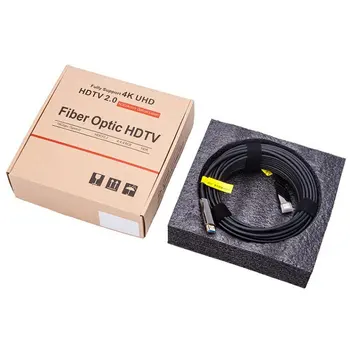 Kompatibilný s HDMI Vlákniny Dátový Kábel Optických Vlákien High-definition Kábel Podporu 2.0 4K@60hz B-B Inžinierstva Triedy Čip Dekorácie