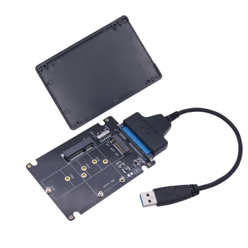 mSATA M2 USB Adaptér Prípade SSD Externo USB 3.0 M. 2 na USB rozhraním mSATA SSD M2 SSD na USB3.0 Converter Stúpačky 2.5