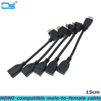 Kompatibilný s HDMI Kábel M/F HDTV Mužov a Žien v Pravom Uhle 90 Stupňov 1.4 v HD Predĺžiť Kábel pre HD LCD TV Prenosné PS3 Projektor