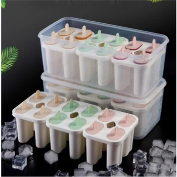 Formy ľadu Popsicle Ice Cream Plesní, Domácnosť, Kuchyňa Gadget Popsicle Ice Cream Box S Vekom Zapečatené Domáci Rýchly-mraznička