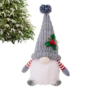 Vianočné Anonymný Bábika S LED Svetlá Santa Claus Plyšové Hračky, Vianočné Gnome Pre Domáce Vianočné Dekorácie 2023 Nový Rok 2024