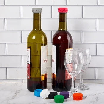 8Pcs víno spp Silikónové víno uzávery na fľaše Vymeňte fľašu zátky Víno Darčeky-Víno Zátka tesnenie Opakovane Uzávery Fliaš
