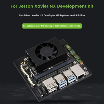 Pre Jetson Xavier NX AI Vývoj Doska Kit+8GB Základné Dosky+Chladiaci Ventilátor+Sieťová Karta+128G SSD+USB Kábel+Energie NÁS Plug