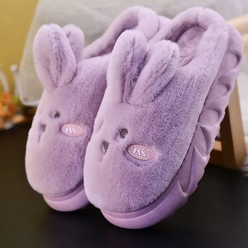 sladké papuče žien roztomilý králik uši zvierat platformu doma tkaných topánky dievčatá spálňa plyšové listov papuče krytý teplé topánky