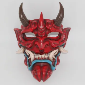 Maska Prívesok Úlohu Hrať Môžete Dráma Môže Maska Živice Červenú Tvár Grimasa Tesáky Maska Doprava Zadarmo
