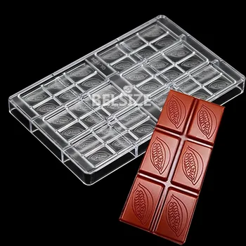 Polykarbonátové Čokoládu Plesne Tortu Dekorácie, Náradie Eco-friendly Cukrovinky, čokoládové tyčinky Pečivo, Formy na Pečenie