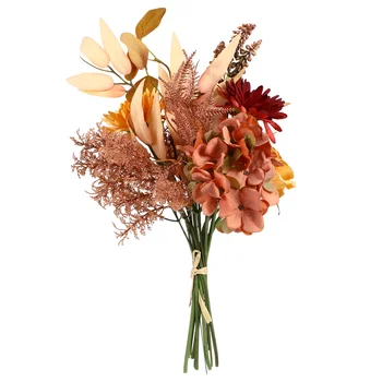Deň Vďakyvzdania Kytice Strany Rozloženie Dekor Falošné Dekoratívne Kvetinové Umelé Kvety