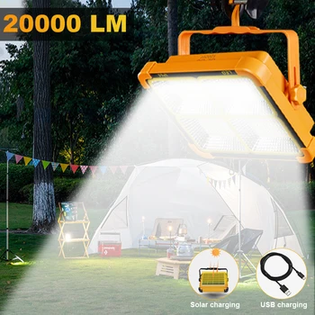 ZK40 Nabíjateľný Solárnym Flood Light Vonkajšie Prenosné LED Reflektor Pozornosti Nabíjateľná Projektor Floodlight Konštrukcia Lampy