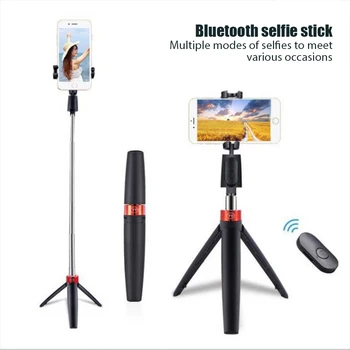 Bluetooth Selfie Stick Diaľkové Ovládanie Selfie Stick Skladací Stojan Na Mobil Živého Vysielania Nahrávanie Videa On-Line Stretnutie