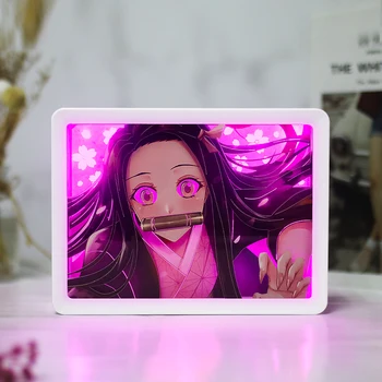 Hot Predaj Japonských Anime Nočné Svetlo LED, 3D Lampy Obrázok Démon Vrah Jujutsu Kaisen Itachi Dovolenku Narodeniny Darček Pre Chlapca, Dievča