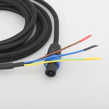 Vysoká Kvalita Audiocrast SBC01 Subwoofer kábel, 3 vodiče Sub Kábel Reproduktora Speakon na koniec pikovou pre REL/MJ Akustika