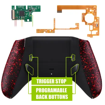 eXtremeRate Textúrou Červená Lofty Remappable Remap & Vyvolať Zastavenie Kit pre Xbox Jeden Y a Jeden X Radič Model 1708
