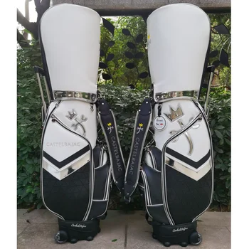 Golfové oblečenie taška vytiahnite tyč kladka multifunkčné golf ball bag jeden kvet ball bag opotrebovaniu a veľká kapacita vrecka