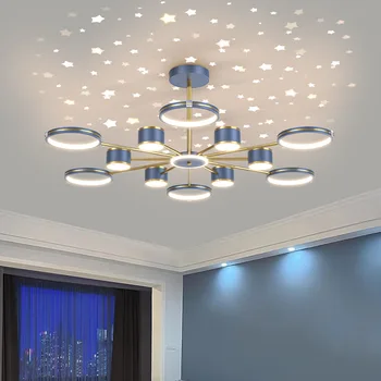 Jednoduché, Moderné Atmosféru Závesné Svetlo Luxusné Hlavné Svietidlo Full House, Spálňa Domova Hviezdne Nebo Strope Zavesená Lampa
