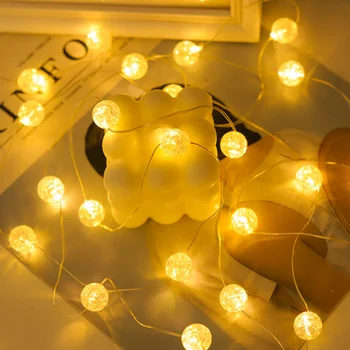 10M Loptu String Svetlá Medený Drôt LED Ratan Svetlá Víla Svetlo na Party Domov, Svadobné, Vianočné Záhradné Dekorácie Dodávky