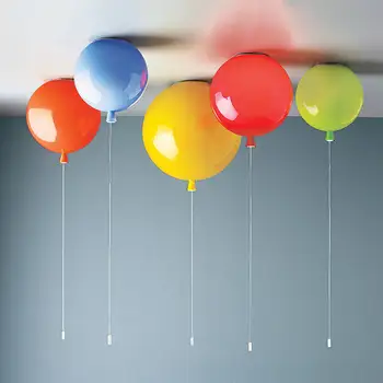 Farebné Balóny Stropné svietidlo Moderného Jednoduché Roztomilý Jedáleň, Spálňa Svetlo Uličkou Svetlo LED detskej Izby Umenie Svetlo