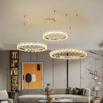 Moderné Crystal LED Lampy, Lustre Domov Obývacia Jedáleň Deco Prívesok Svetlá, Spálne, Jedálenský Stôl Ligthing Interiérové Svietidlo