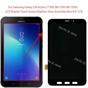 Pre Samsung Galaxy Tab Aktívny 2 T395 SM-T395 SM-T395C LCD Displej Dotykový Displej Digitalizátorom. Sklo Montáž Nových 8.0