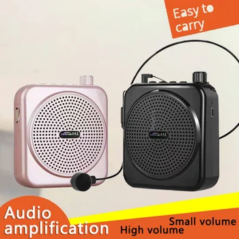 Prenosný Zosilňovač Hlasu Káblové pripojenie Mikrofónu AUX Audio Reproduktor Pre Učiteľov Inštruktor Pás Rozkročit megaphone Podpora TF kariet