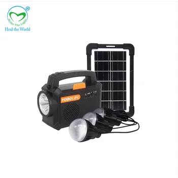 Solárne Prenosné Svetlo Vonkajšie Krytý Domov Osvetlenie Mobile Multifunkčné Solárne Montáž Energie energetický Systém S Rádio FM /MP3