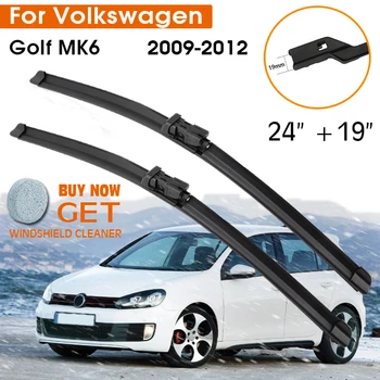 Auto Stierača Pre Volkswagen Golf MK6 2009-2012 čelné Sklo Guma Kremíka Náplň Predné Okno, Stierač 24