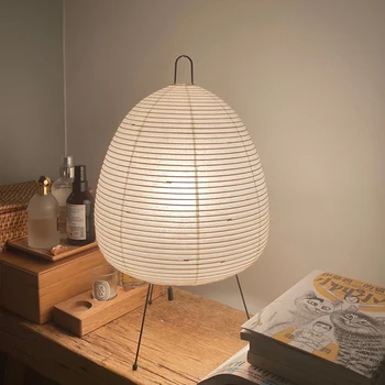 Isamu Noguchi Japonský stolná Lampa Spálňa Posteli Wabi-sabi Iny Style Designer ryžový Papier Umenie Obývacia Izba, B&B Poschodí Lampa