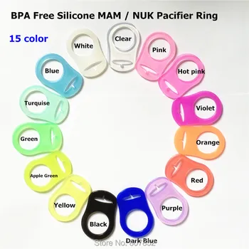 200pcs potravinársky BPA Free silikónové baby mam cumlík teether figuríny adaptér držiaka krúžky pre NUK