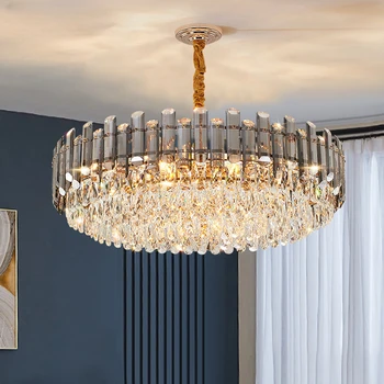 Nordic LED Krištáľové Lustre Gold Luxusné Osvetlenie Jedáleň, Obývacia Izba, Spálňa, Kuchyňa Ostrov Svetlá Vnútorné Závesné Svetlo