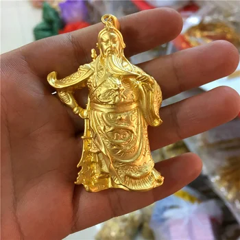 Európskej Meny Á Vietnamskej Piesku Gold Super Veľké Guan Gong Náhrdelník S Príveskom, Imitácia Zlata S Príveskom, Šperky