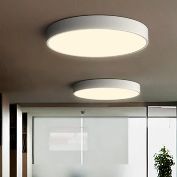 Nový moderný LED stropné svietidlo ultra-tenké obývacia izba lampa spálňa panel, povrchová montáž diaľkové ovládanie