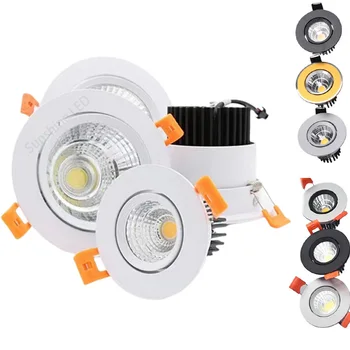 Stropné svietidlo LED Stmievateľné Otočná AC85-265V KLASU Downlight 5W 7W 18W 20W, Vhodné pre Kuchyne, Spálne, Shop, Dekorácie Interiéru