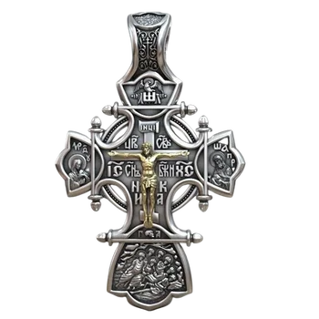 10g Kríž Šperky, Prívesok Ježiša, Svätých Východnej Pravoslávnej Zlatý Prívesok 925 Pevné Mincový Striebro Prívesok Punk Duté