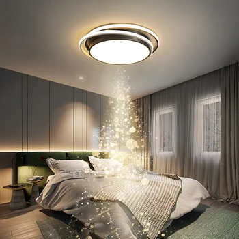 Moderné LED Stropné Svietidlo Nordic Jednoduché, Kreatívny Dizajn, Čierny Okrúhly Akryl Štúdia Luster, Vhodný Obývacia Izba, Spálňa Lampy