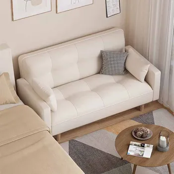 Kožené Obývacia Izba Gauč Nepremokavé Relaxovať Nordic Longue Minimalistický Kreslo, Gauč Hale Na Poschodí Dizajnér Canape Salón Nábytku