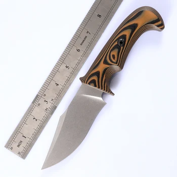 Pevný nôž D2 čepeľ G10 rukoväť taktické prežitie poľovnícke táborenie ovocie kuchynský nôž nástroj výchovy k DEMOKRATICKÉMU občianstvu