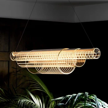 Luster Svetlá LED Umenie Prívesok Lampa Jedáleň Ostrov Moderné Luxusné Dizajnér Dlho Visí Obývacia Restuarant Bar Office Kaviareň