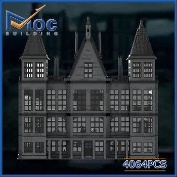 4064PCS Scéna z Filmu Malfoy Manor stavebným Street View Modelu Montáž Tehly DIY Hračka Pre Deti Darček, MOC-61644