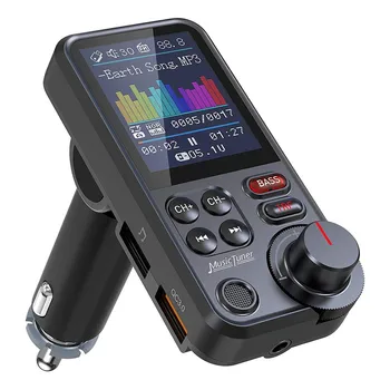 Auto Bezdrôtové Bluetooth Rádio FM Nastaviteľné BASY-Vysoká/Nízka MP3-Ekvalizér MP3 Prehrávač Zvuku, Nabíjanie a Handsfree