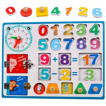 Dievča Hračky Sčítanie A Odčítanie Drevené Busy Board Iných Vzdelávacích Deti Matematické Vzdelávanie Plaything Dieťa