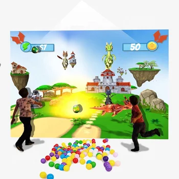 Chariot základná verzia interaktívne rozbiť stenu projekčný systém s loptou, hry pre deti, detské ihrisko.