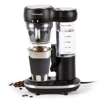 PowerXL Grind a Ísť Plus kávovar, Automatické Single-Slúžiť kávovar s 16-Oz