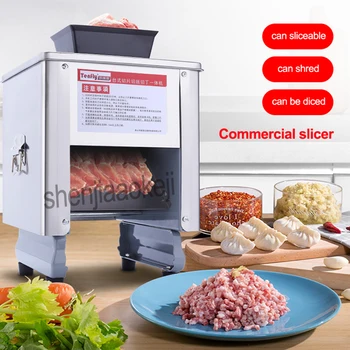 Elektrické Krájače Mäsa Slicer Obchodné rez ryby plátok rezací stroj Elektrický mäso slicer zeleniny rezací stroj