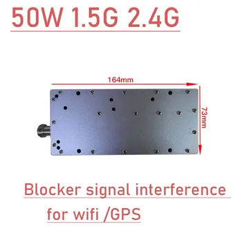 50W 1,5 G 2.4 G WiFi Sweep Štít blok frekvenciu signálu zabrániť modul PRE 2,4 GHZ Bluetooth rušenie Okien