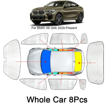 Auto Slnečníky UV ochranný Kryt Pre BMW X6 G06 F16 2015-2025 Strane Okna Záclony slnečník Clonu čelné Sklo Vnútorné Príslušenstvo