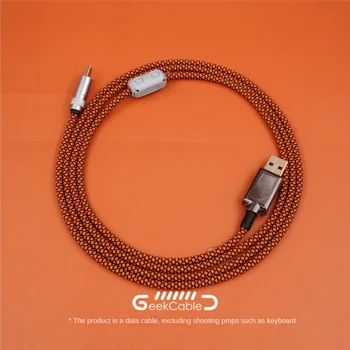GeekCable vlastnú klávesnicu počítača dátový kábel Typ-C pletená drôt Mini-USB rozhranie rovno 150 cm