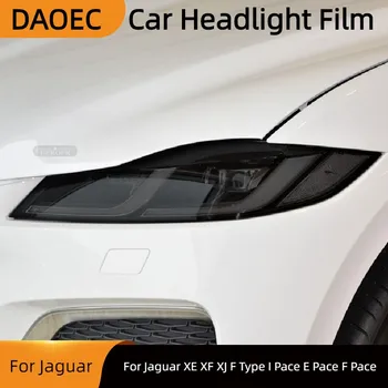 Jaguar XE XF XJ F Typu I Tempo E Tempo F Tempo Auto Svetlometu Ochranné Odtieň Film Údené Black TPU Nálepky Príslušenstvo