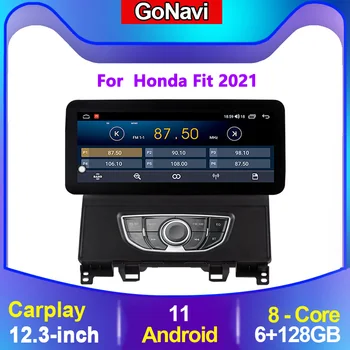 GoNavi pre Honda Fit Android autorádia Stereo Prijímač 2 Din Auto Strednej Multimediálne Dvd, Video Prehrávače, Dotykový Displej Navigácie