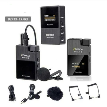 COMICA BoomX D2 Professional Mini 2.4 G Digitálne Bezdrôtové Kamery Mikrofón s Mono/Stereo Prepínateľné Výstupné Režimy