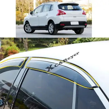 Peugeot 3008 2013 2014 2015 2016 2017 2018 Auto Orgán Tvarovania Účesu Nálepky Plastových Okien Sklo Vietor Clonu Dažďa/Sun Stráže Prieduch