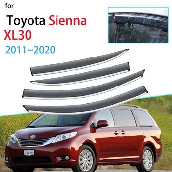 Windows Clony proti oslneniu pre Toyota Sienna XL30 30 2011~2019 Deflektor Markíza Dážď Winshield Odtiene Stráže Auto Príslušenstvo 2012 2013 2014